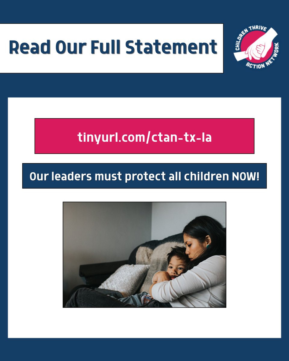 LetKidsThrive's tweet photo. [2] Read the full statement from children's advocates at: https://t.co/4BzvFUSO7i. https://t.co/fpxhxYIv2S