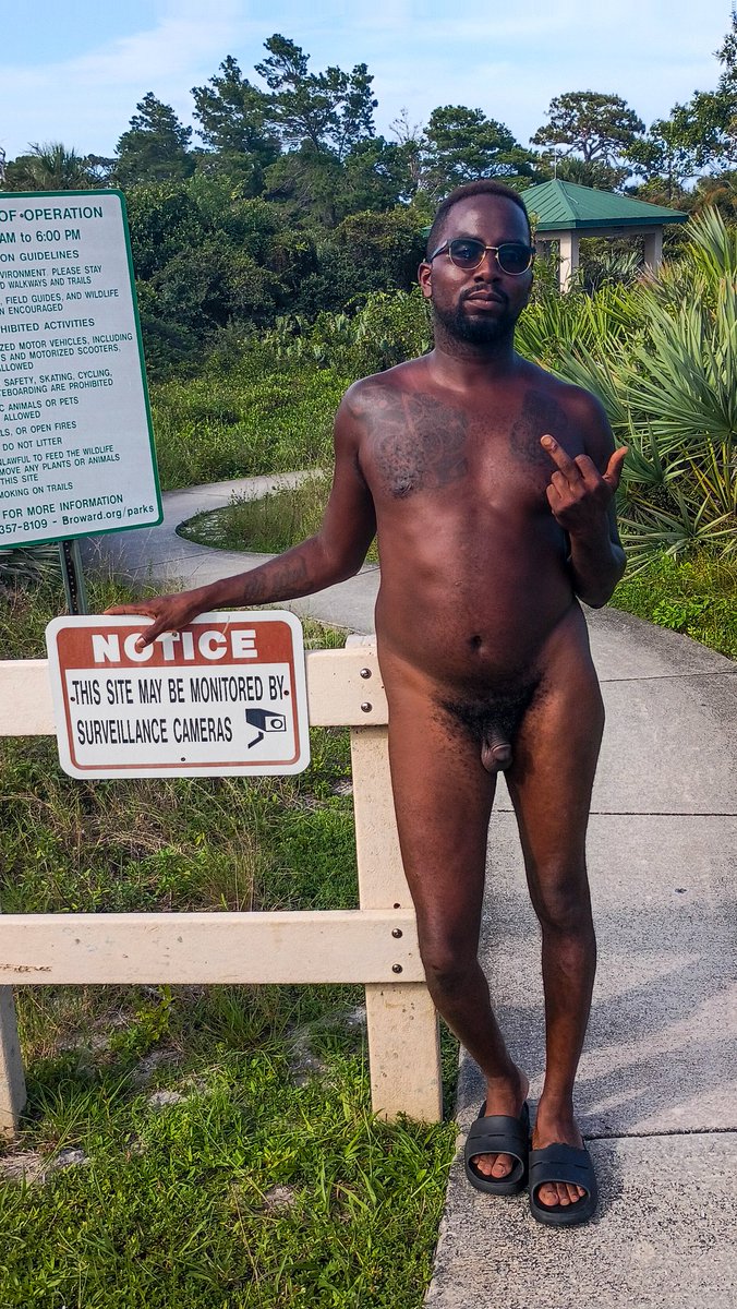 Jupiterstorm6's tweet photo. "Fuck surveillance " #publicnudity #shameless #littledickpride #nakedinpublic #blacknudist #dicksout https://t.co/YmlIxCCj4p