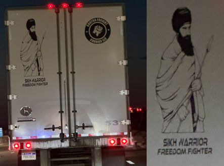 Indy_reporter_'s tweet photo. I was just sent this from a follower. 

They were on 465 last night and this semi was in front of them. https://t.co/sIKU2vBAsv