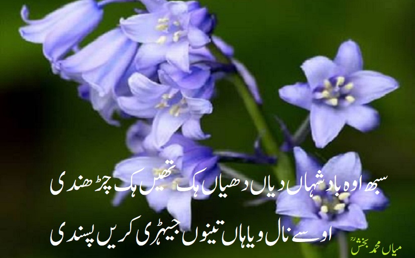 zafarmrabab's tweet photo. #میاںمحمدبخش#mianmuhammadbaksh@PunjabiPoetry
سبھ اوہ بادشہاں دیاں دھیاں ہک تھیں ہک چڑھندی
اوسے نال ویاہاں تینوں جیہڑی کریں پسندی
(چڑھندی= ودھیا) https://t.co/ieWP3rnTQS