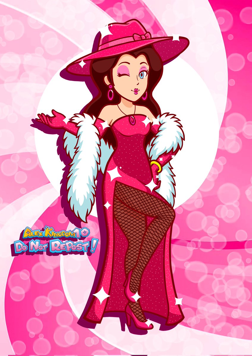 AlexKingdom10's tweet photo. There is my part for this incredible collab 
❤️❤️Party girl Pauline ❤️❤️
Inspired by Peach red carpet dress 
#supermario #nintendo https://t.co/KUAJlx701t