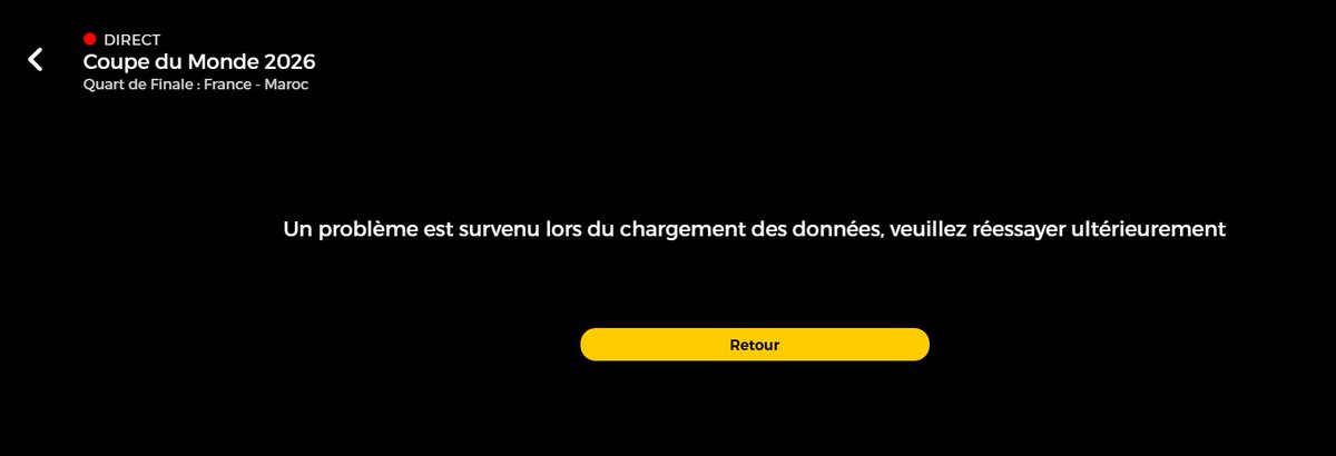 MrCuche's tweet photo. Le serveur de la RTBF encore saturé pour un match. La VRT fonctionne. 400.000.000 € de médiocrité "gratuite". #FRAMAR #DefundRTBF https://t.co/rbOrO7YJkf