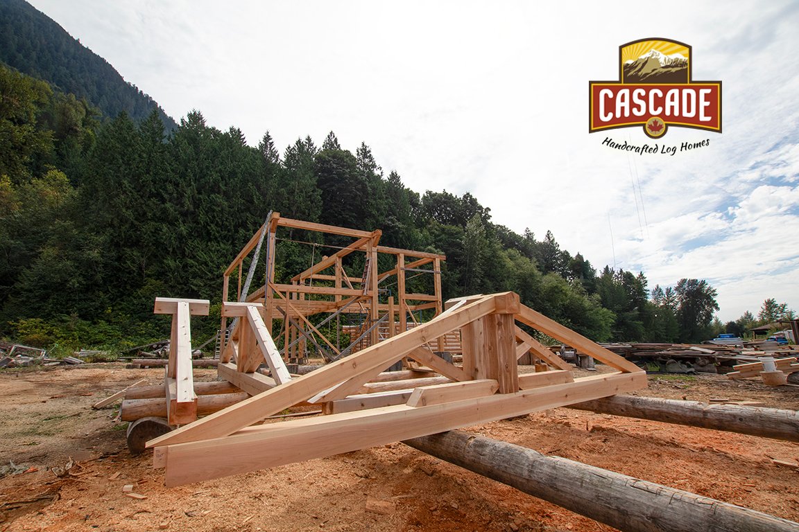 BCLogHomes's tweet photo. It's #ThrowbackThursday!
A look back at the timber frame home taking shape at our log yard. Massive Western Red Cedar timbers, precision joinery, and the framework that defines a post and beam build.
#TimberFrameHome #WesternRedCedar #PostAndBeam #LogAndTimber #TimberConstruction https://t.co/jTBnSD8Ud1