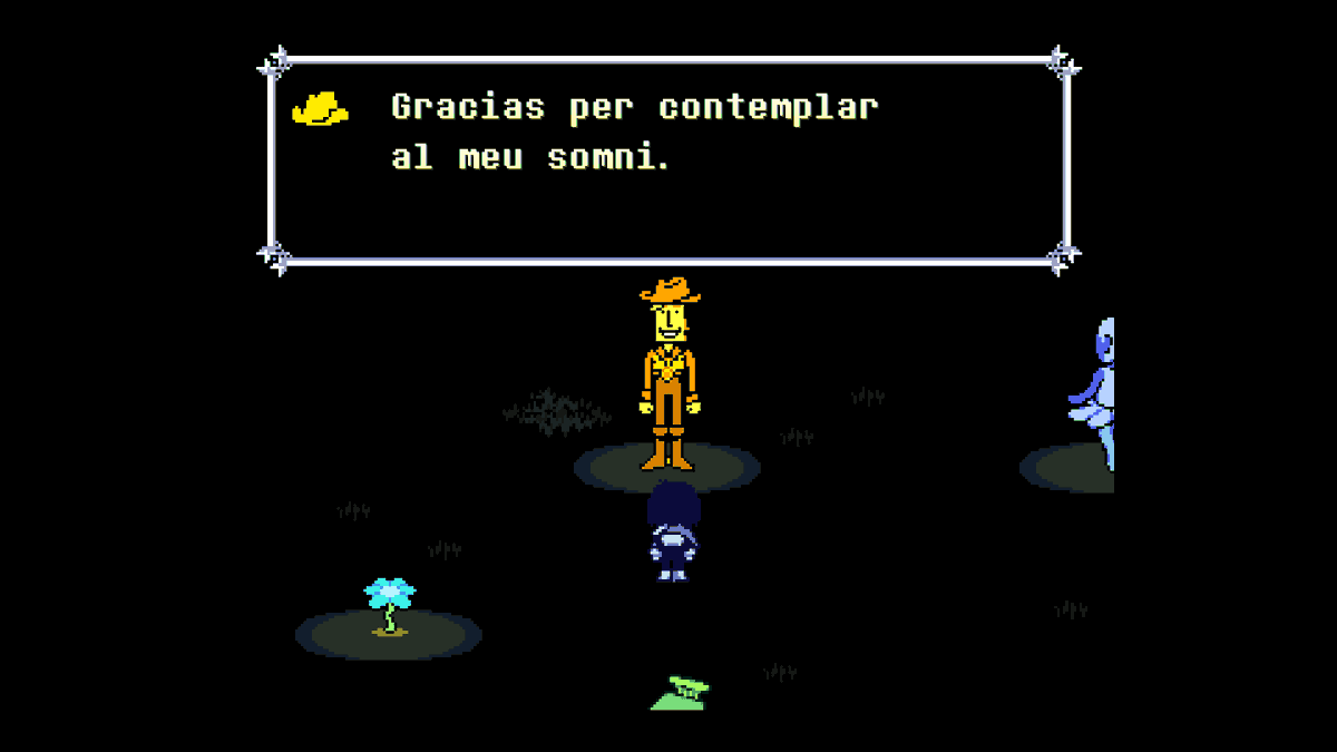 306Darkness's tweet photo. DELTARUNE SPOILERS

Los de deltaesp poniendo a amarillo en catalan me mata, putos genios https://t.co/ioBnDXKXhh