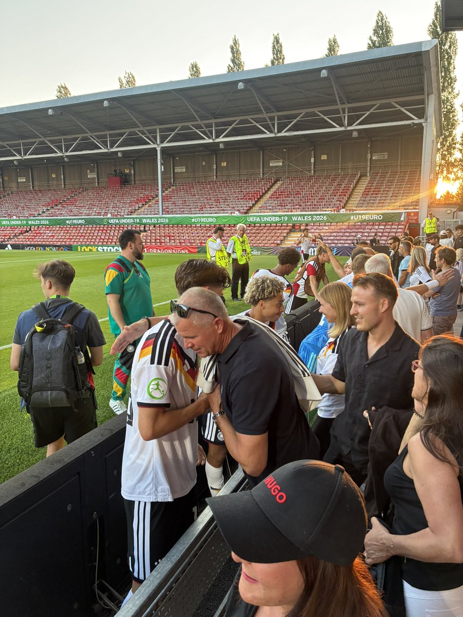 JDanD96's tweet photo. Second visit to the Racecourse Ground last night to see Germany u19 advance to the #u19euro final at the expense of Ukraine #groundhopping https://t.co/4xuJ9PcDZJ