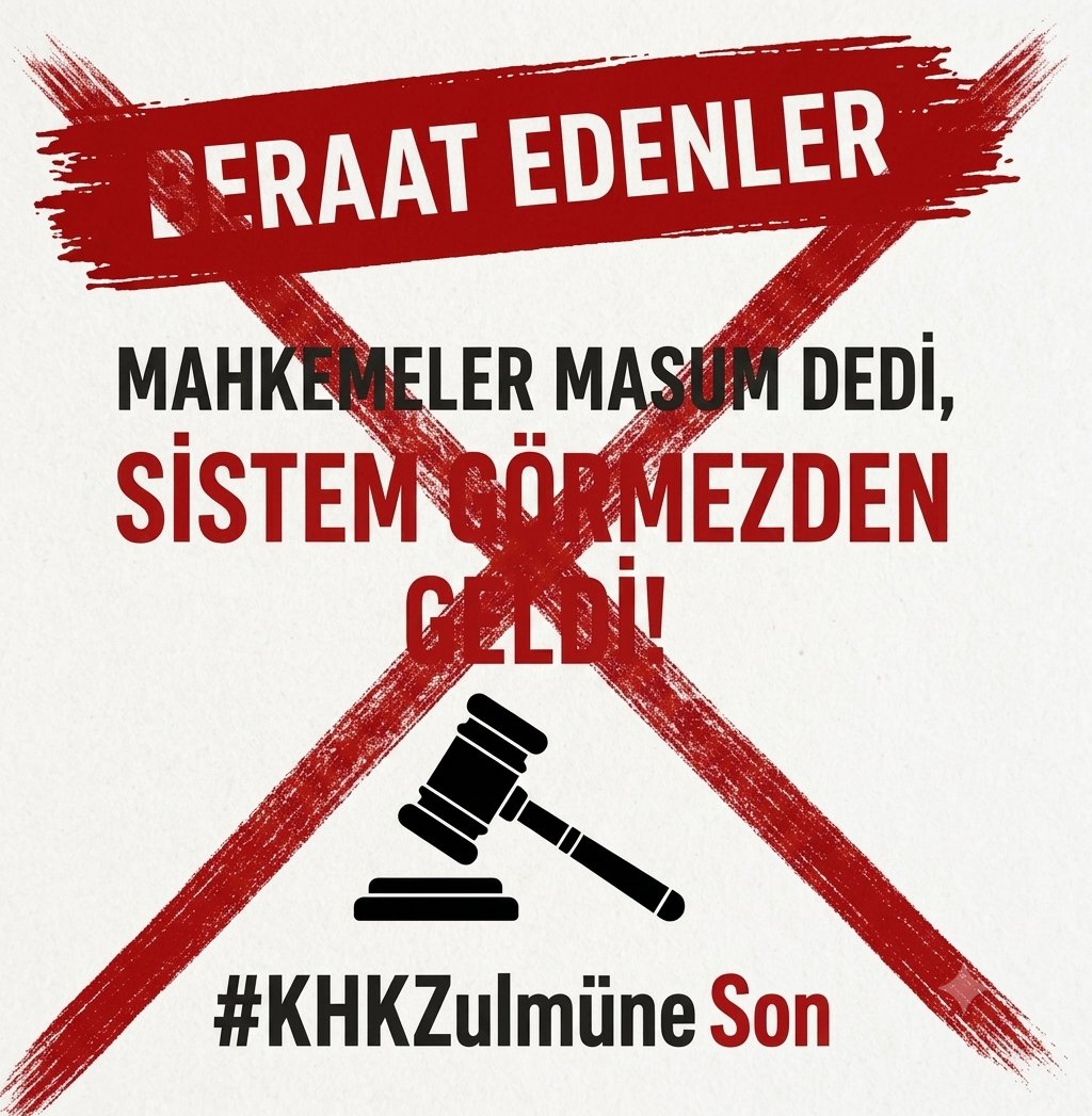 Fikri_FerdaNext's tweet photo. Aşağıdaki görsel içeriğini 
REDDEREK
tag gecemi nihayete erdiriyorum..

Beraat/takipsizlik alanlar masum, ceza alanlar suçlu değil..

HERKES BİLAİSTİSNA MASUM..

Önce kendimiz inanmalıyız buna..

#KHKZulmüneSon 
#EndKHKSuffer https://t.co/ASVpIR8HkE