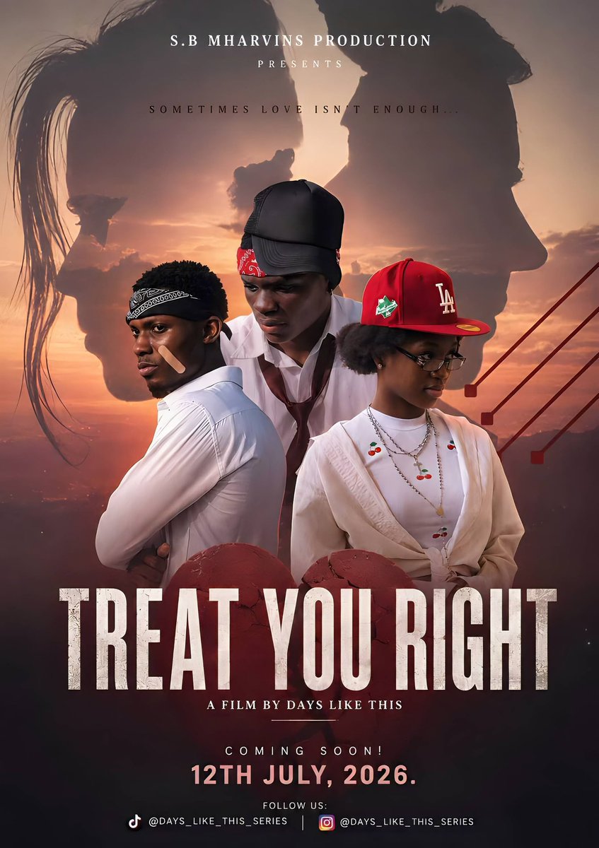 DaysLikeThis21's tweet photo. TREAT YOU RIGHT ❤️🎬
Coming 12th July, 2026.
Save the date… this one is worth the wait. 🔥 https://t.co/4zowXzfDJ8