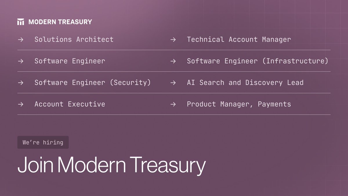 Modern Treasury tweet media