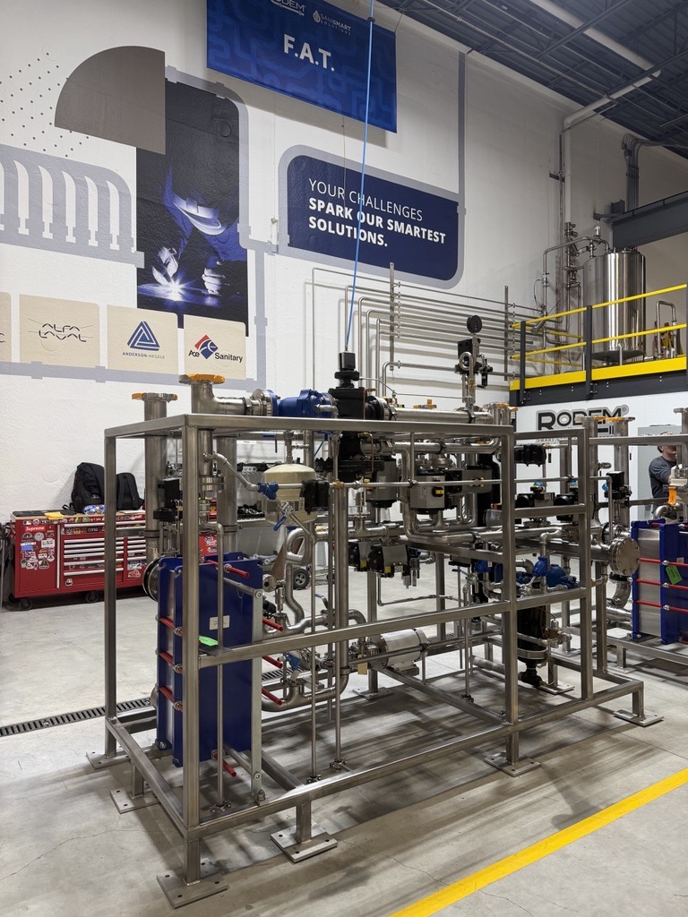 RodemProcess's tweet photo. From custom process skids to precision sanitary fabrication, here's a look at what our team has been building in the shop.

Interested in learning how Rodem can support your next project? https://t.co/Qfryoft1CZ

#SanitaryProcessing #FoodManufacturing #SkidSystems https://t.co/eDZNhPFi5c