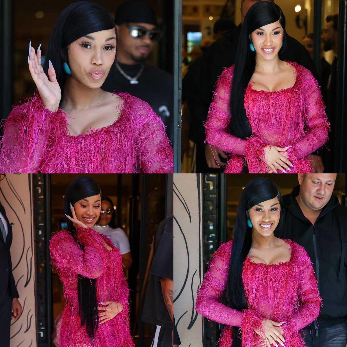 BardisMedia's tweet photo. Cardi B looks gorgeous leaving the Chanel store in Paris today.🩷 https://t.co/tMAGzmWKuj