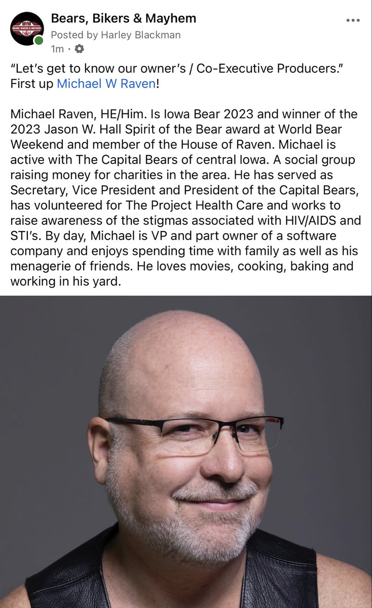 BearBikerMayhem's tweet photo. Let’s hear it for one of our  New owners /Executive Producers https://t.co/nhZAEoap3u