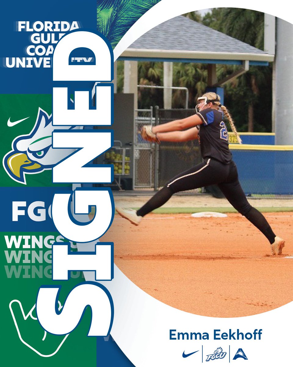 FGCU_Softball's tweet photo. 𝐬𝐢𝐠𝐧𝐞𝐝 ✍️

welcome to FGCU, Emma!

#SOAR // #Team24 // #WingsUp https://t.co/JeT5Svxz9Q