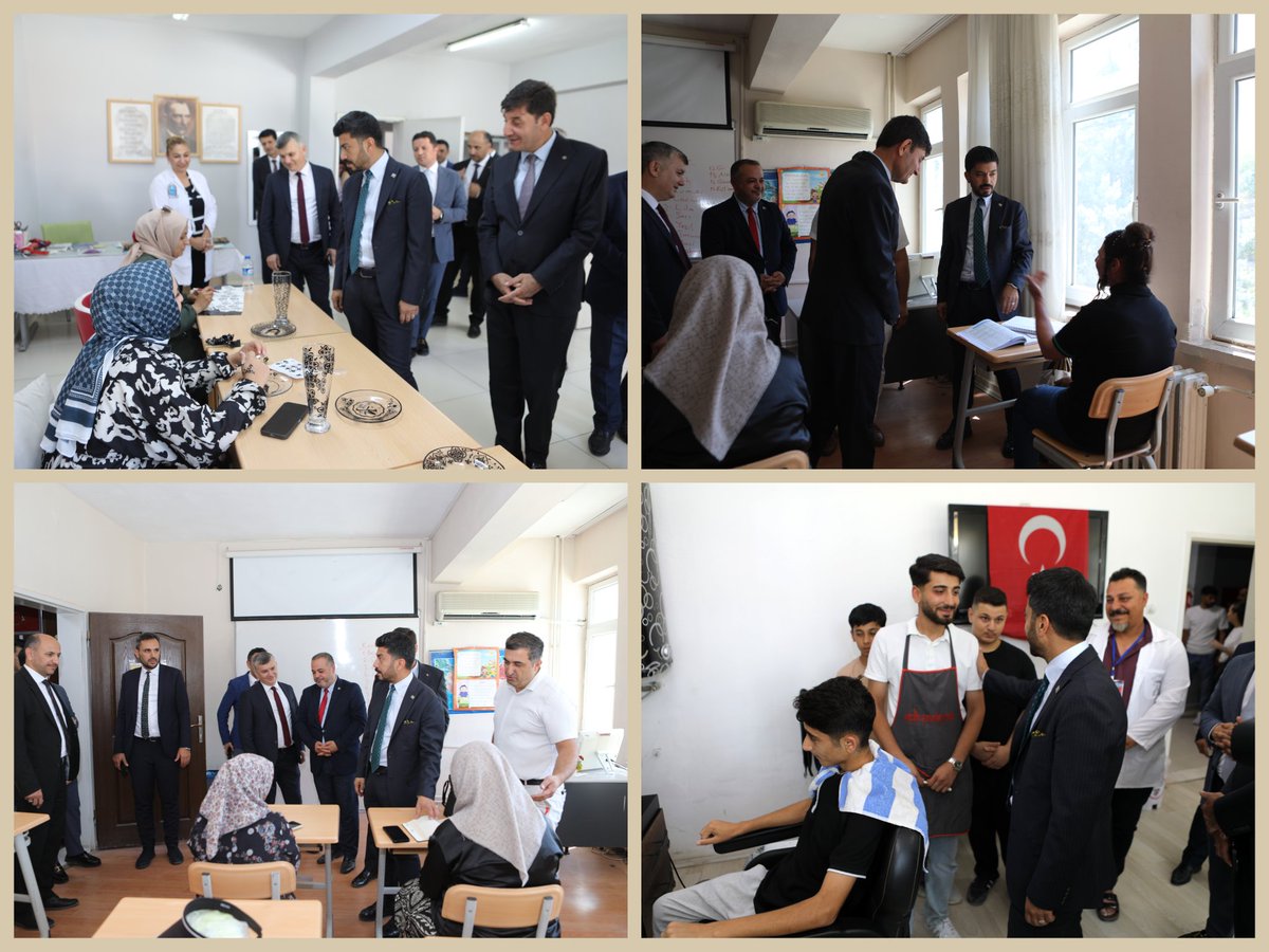 mardinilmem's tweet photo. Hayat Boyu Öğrenme Genel Müdürümüz Sn. Dr. Emre Topoğlu, Daire Başkanlarımız Sn. Kadir Altunkaynak, Sn. Nazan Suna Alpural ve İl Millî Eğitim Müdürümüz Sn. Ali Eyyüpkoca; Artuklu Halk Eğitimi Merkezimizi ziyaret ederek yürütülen eğitim ve üretim faaliyetlerini yerinde inceledi.

Merkez bünyesindeki atöre ve kursları gezerek usta öğretici ve kursiyerlerimizle bir araya gelen Genel Müdürümüz Sn. Dr. Emre Topoğlu; mesleki, sanatsal ve kültürel alanlarda ortaya konan emeğin önemine değindi. Hayat boyu öğrenme çatısı altında sunulan imkanların; bireysel gelişimi desteklemenin ötesinde, yerel üretime değer kattığını ve istihdam kapılarını aralamada çok güçlü bir köprü vazifesi gördüğünü vurguladı. 🧵💼🎨

@tcmeb 
@Yusuf__Tekin 
@mebhbogm
@tuncay_akkoyun 
@ali_eyyupkoca