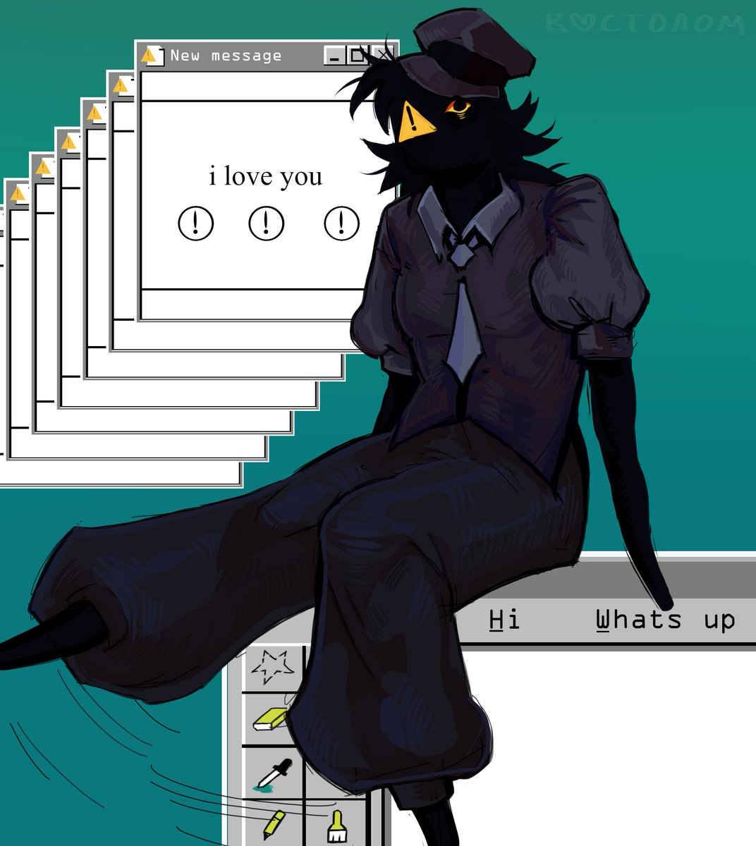 kossstolom's tweet photo. for @AvteryOriginal #artfight2026ㅤ https://t.co/uRXzDZ63Y9