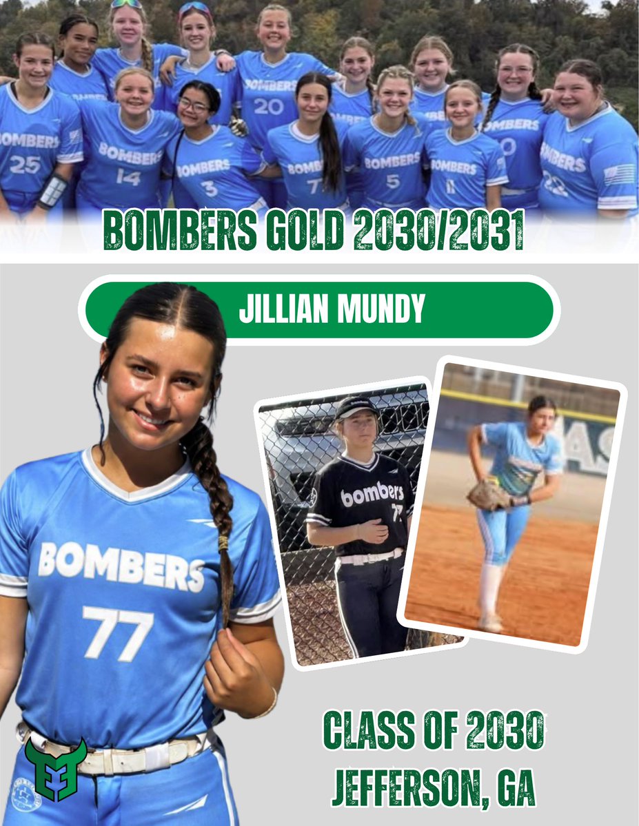 RecruitMatador's tweet photo. Our mission is to help athletes share their stories, build their brand, and be seen in a crowded recruiting world.

TEAM SPOTLIGHT

Jillian Mundy c/o 2030 @JMundy2030 2030 RH Pitcher/Utility. P/H R/R. Bombers Gold 2030/2031. Jefferson High School. ❤️God❤️Family❤️Friends🥎Softball
Jefferson, GA https://t.co/HXqYUhXSDp 
@Bombers_Glenn

If we can help, we are one of the fastest-growing nationwide sports brand building, marketing and public relations firm. Helping athletes get their profile and skills in front of college coaches, recruiters, and administrators.

Our model builds your brand, expands your reach, and most importantly presents you in the best possible way. It’s easy, simple, and safe.

Here’s how to get started:
1️⃣ Follow us on X: @RecruitMatador
2️⃣ Follow us on Instagram: @RecruitMatador
3️⃣ Follow us on Tik Tok: @recruitmatador
4️⃣ Fill out an athlete profile form: https://t.co/5u9iNH4yo0
– Upload your videos, stats, and list of schools you want us to help connect you with
5️⃣ Tag us in your posts for increased exposure

You focus on the field — we’ll help you reach the next level and beyond.