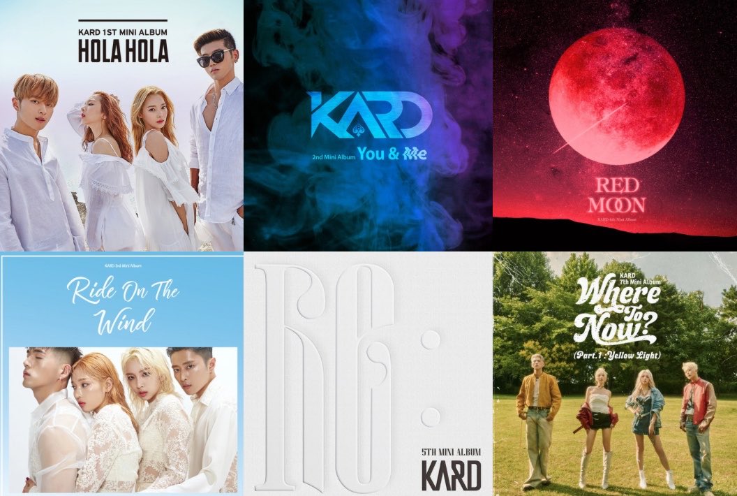 KARD_Charts's tweet photo. Hong Kong 🇭🇰 iTunes Top Albums:

#67 – 1st Mini Album "Hola Hola"
#76 – 2nd Mini Album "You &amp; Me"
#92 – 4th Mini Album "Red Moon"
#98 – 3rd Mini Album "ROTW"
#99 – 5th Mini Album "Re:"
#112 – 7th Mini Album "Where To Now?(Part.1): Yellow Light"

#KARD #카드 https://t.co/MF2RZpB7MG