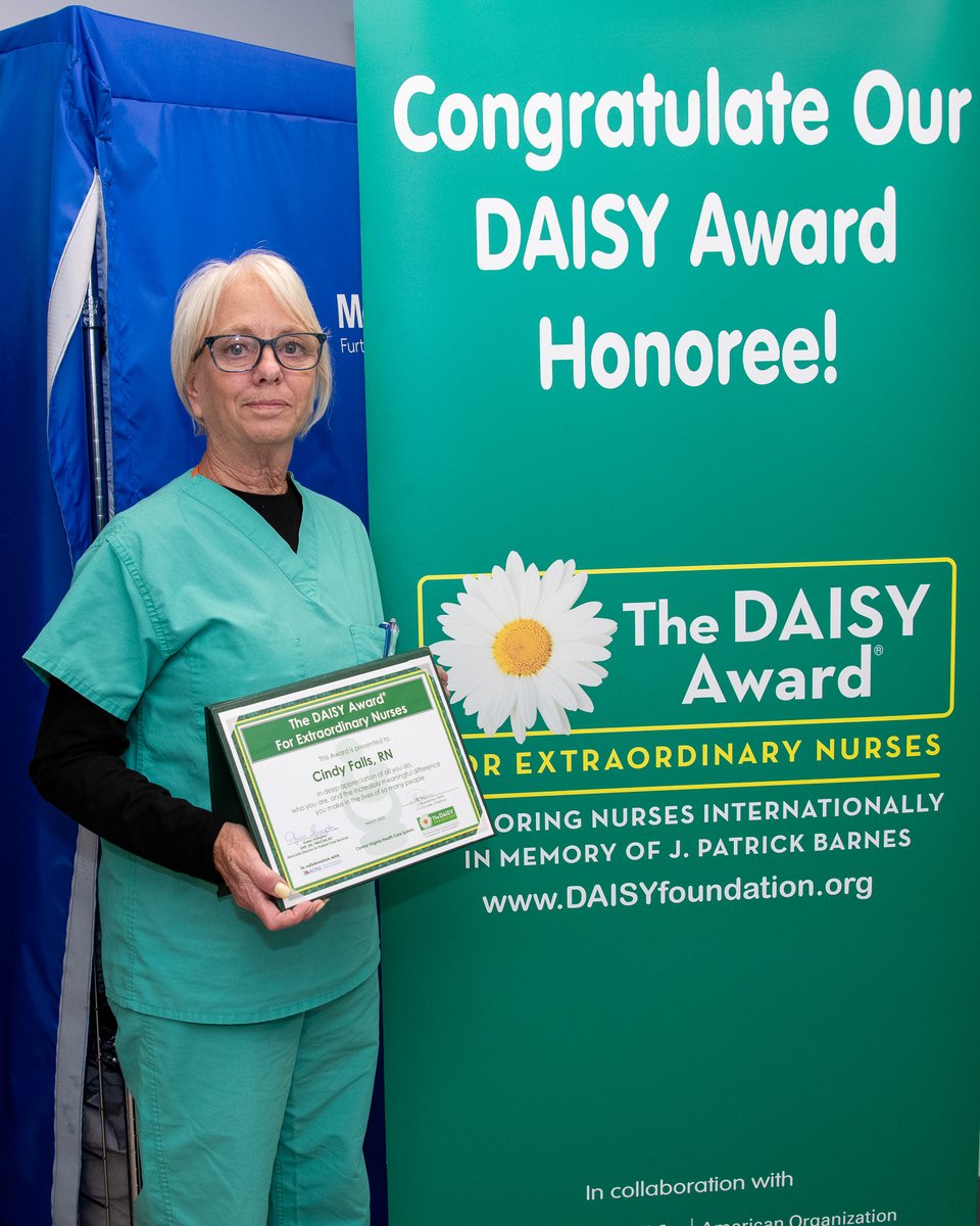 RichmondVAMC's tweet photo. Congratulations to Cindy Falls, RN, Anatase Nyandwi, RN, and Yoleimy Soto-Diaz, RN!
They are Central Virginia VA Health Care Systems newest Daisy Award honorees!
The DAISY Award is a recognition program to celebrate and recognize nurses by collecting nominations from patients, families, and co-workers. It is a way to thank nurses for the care and kindness they provide. Any licensed, registered nurse, nursing faculty or nursing student is eligible to be nominated for a DAISY Award.
DAISY Award honorees demonstrate the VA’s I CARE principles. They also demonstrate excellence through their clinical expertise and compassionate care. They are recognized as role models in our nursing community.
Congratulations on becoming a DAISY honorees!
@daisy
#DaisyAward #NurseRecognition #CentralVirginiaNurses #HealthcareHeroes #NursingExcellence #CompassionateCare #VANursing #NurseLife #NursingCommunity