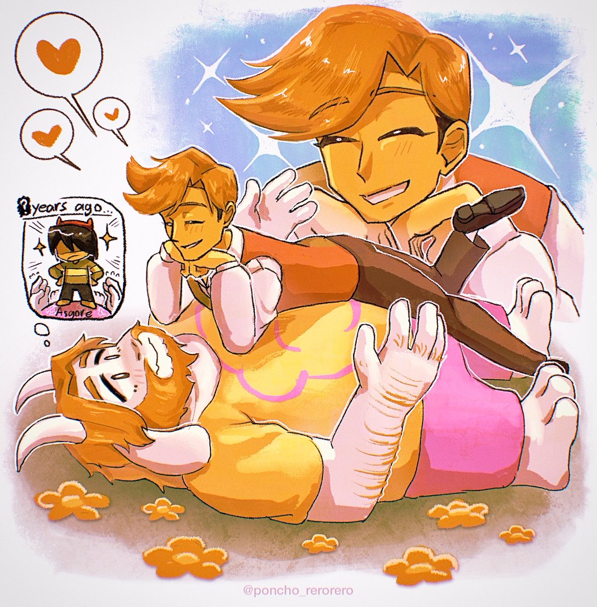 poncho_rerorero's tweet photo. What I really want to know right now: the name of this ship👑🌻
#deltarune #flowery #asgore https://t.co/3zkZpRWa9U
