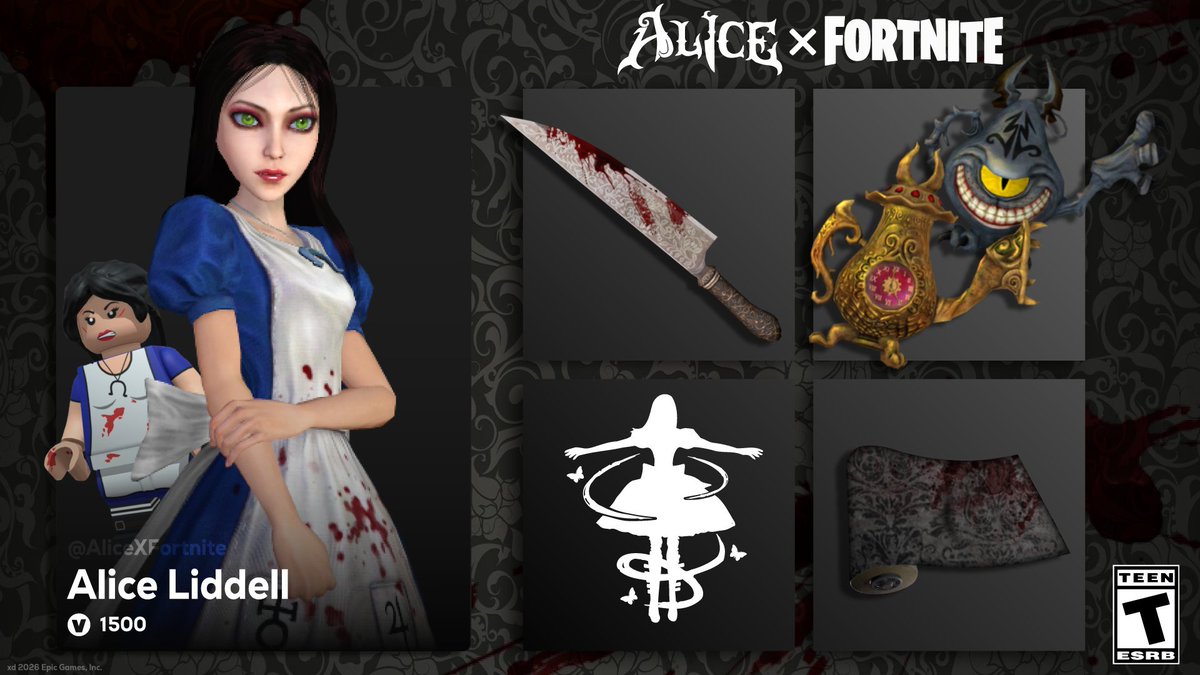 is Alice in Fortnite? tweet media