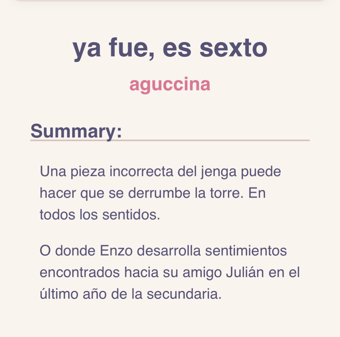bloomfyou's tweet photo. veo que andan muchos nuevos por el antro y con hambre de fics, así que les vengo a recomendar el mio !!! 

sexto año del secundario, enzo y julián se besan en el upd por un reto y a enzo se le da vuelta el mundo 

ao3: https://t.co/CCchpeq2uh
wttp: https://t.co/lZQhot44E2 https://t.co/AYduJR4aO1
