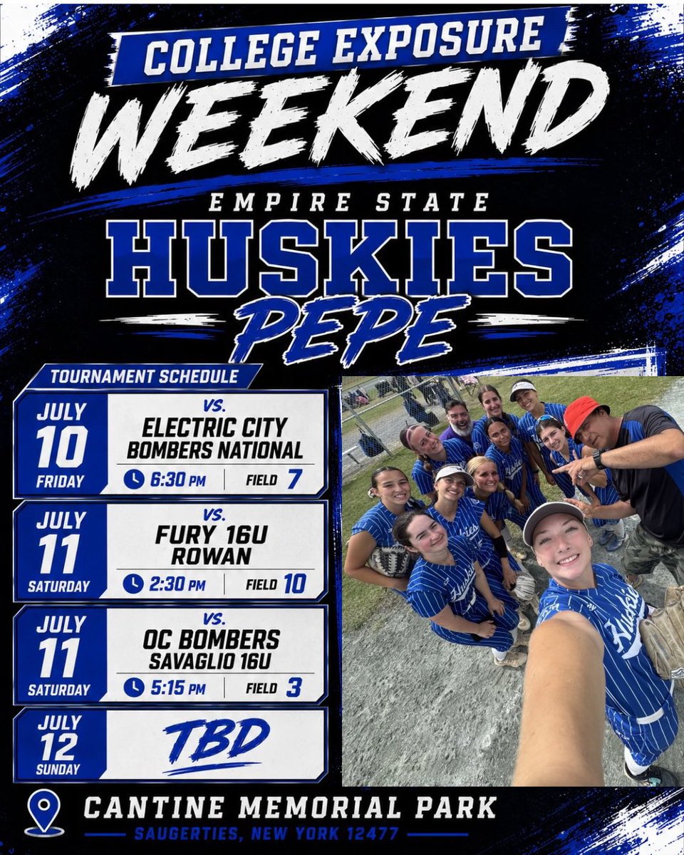 jordynbaxt_2027's tweet photo. My schedule for this weekend!! Come stop by! #gdtbah #dogsup #elevate @EStateHuskies @ESHuskies_Pepe @Johnknopf10 @los_stuff @IHartFastpitch https://t.co/spqFhRD2tE