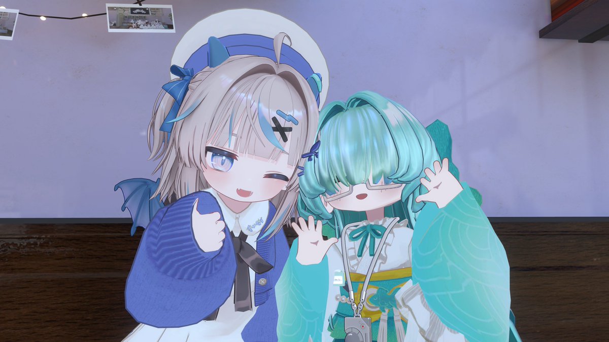 M1mimiVrc's tweet photo. ツーショ！(1/2) https://t.co/n3gked5Ajf