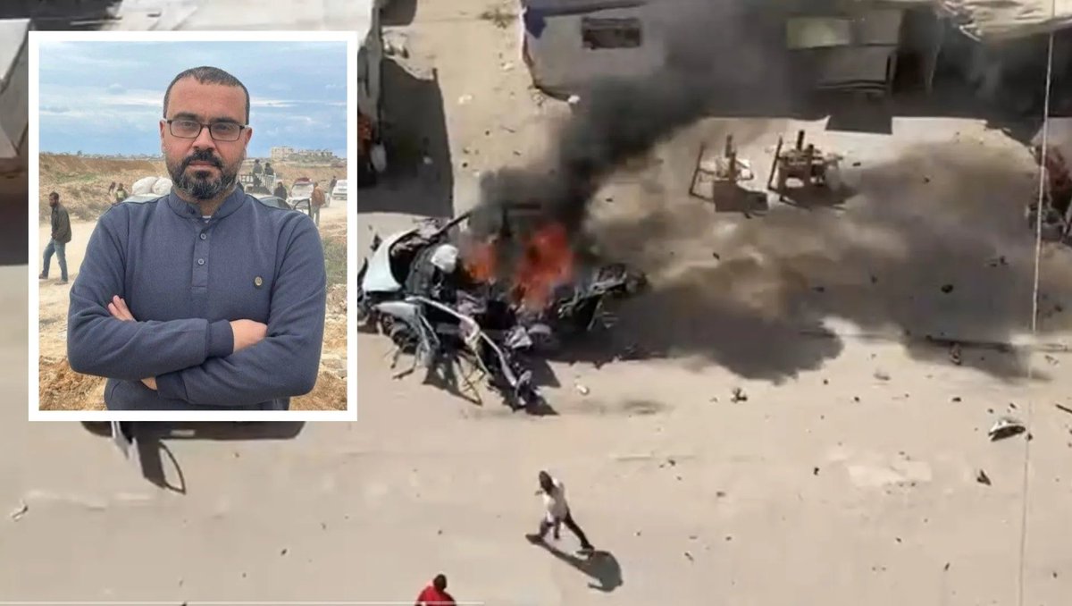 numanmazlan's tweet photo. Israel gagal membunuh jurucakap Hamas, Hazem Qasem, pada Rabu selepas sebuah dron Israel menyerang kenderaannya berhampiran Persimpangan Abbas di barat Bandar Gaza. Qasem mengalami kecederaan parah dalam serangan itu, manakala rakan yang bersamanya, Mohammed al-Fayoumi, syahid. https://t.co/bz4FSL7VgT