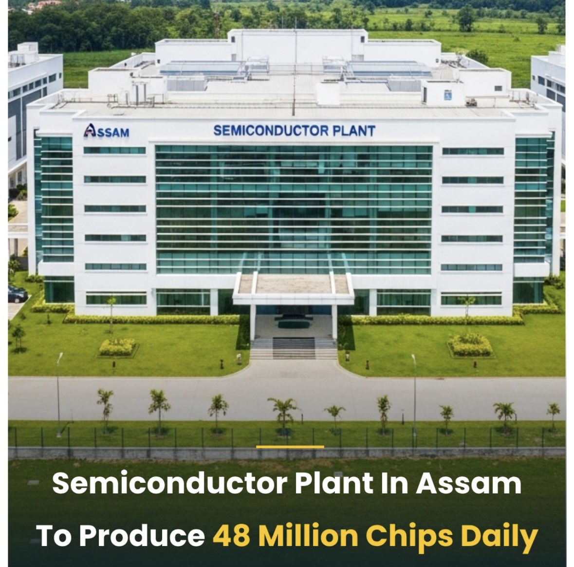 Global_Alpha_'s tweet photo. 🚨 BREAKING: Tata’s Assam semiconductor plant to receive ₹14,044 crore in government incentives. 🇮🇳 https://t.co/HaEVbRoTYA