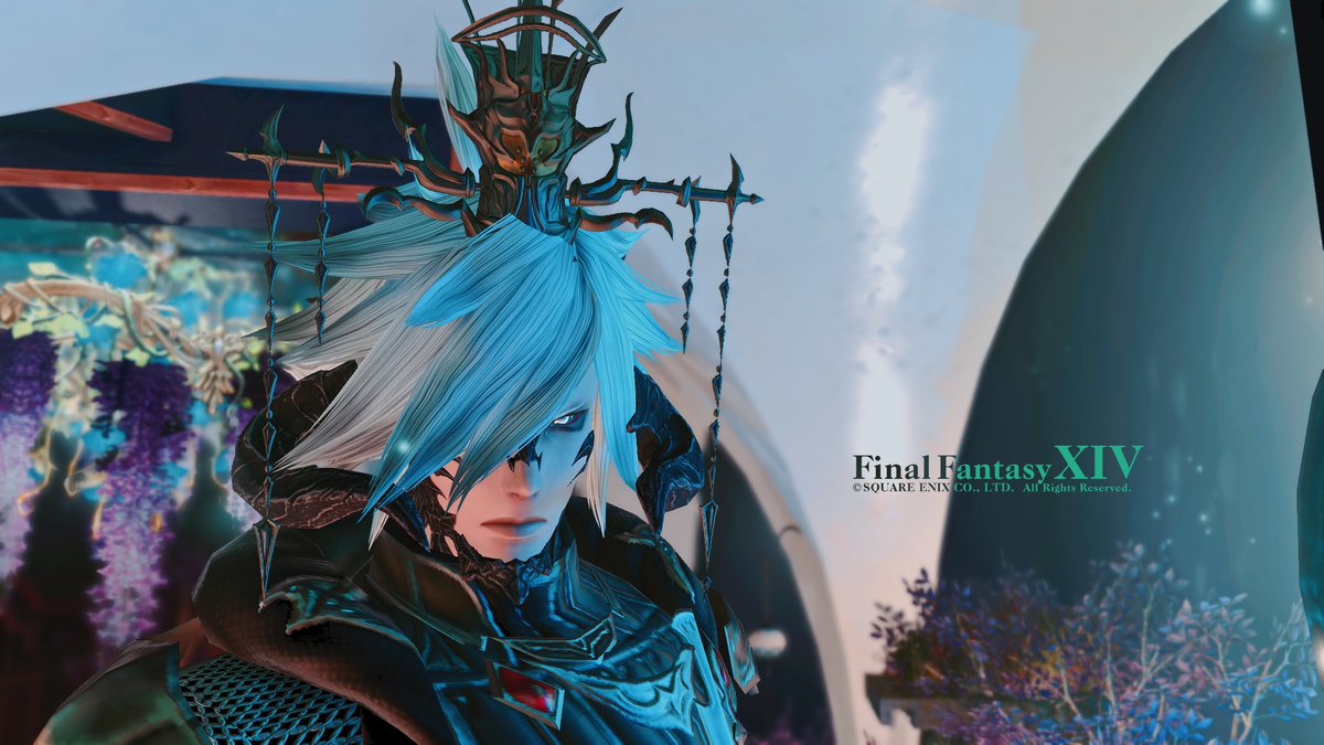 0J_FFXIV's tweet photo. ①スタジオ 「 宵花橋 」でイカさんの誕生日会

月と紫陽花が美しい最強スタジオだった！

イカさん誕生日おめでとう！！

#FF14SS
#GanbattaHousing　
#FF14ハウジング https://t.co/EY0NvoSw5E