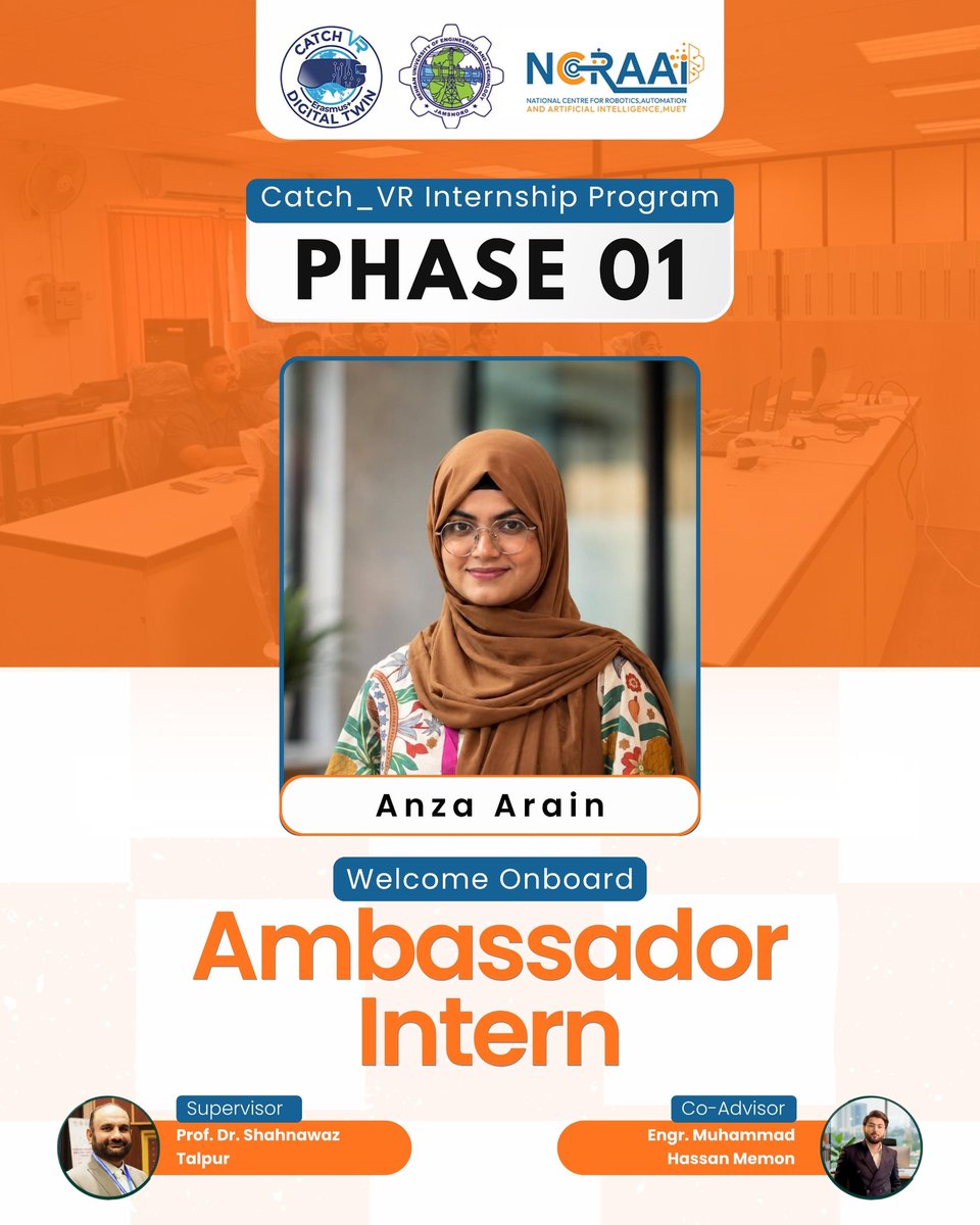 CatchVR_'s tweet photo. Introducing the Catch_VR Ambassador Interns – Phase 01
In collaboration with NCRAAI, MUET, our interns are building skills in Unreal Engine, 3D Development & VR/AR/XR technologies to shape the future of immersive tech.
#CatchVR #MUET #XR #Internship https://t.co/iv13YcI17M