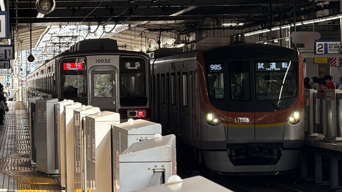 2026-07-09 東武東上線 川越駅 試F7298S 17106F 地上設備性能確認