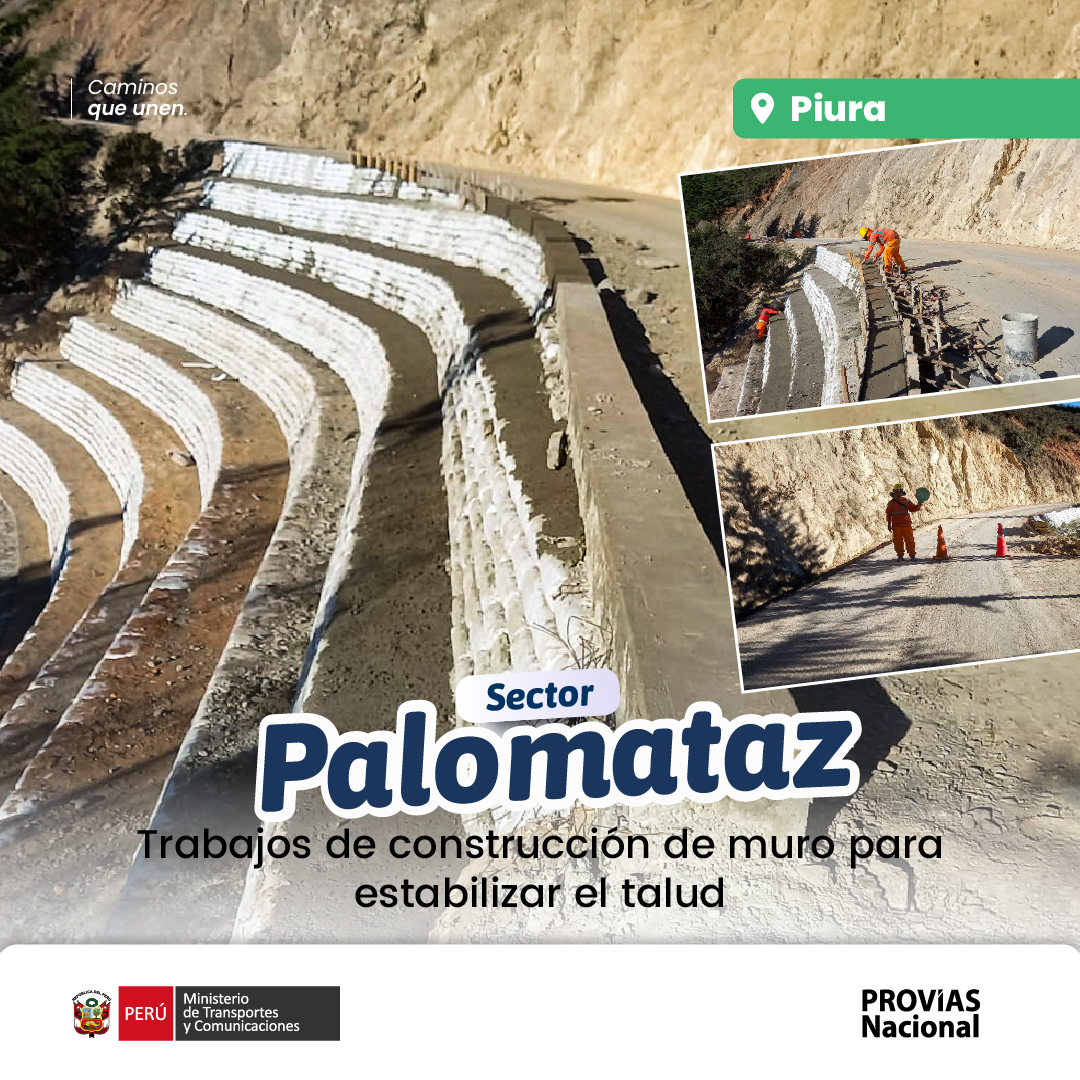 ProviasNac_Peru's tweet photo. 📍 #Piura | ¡Tránsito restablecido! Ante la erosión registrada en el talud inferior de la vía, ejecutamos labores en el tramo del km 1698+410 al km 1698+450. Trabajos de construcción de un muro de bolsacreto para estabilizar el talud afectado.  👷🏽‍♂️✨ https://t.co/GVDCRae0GC