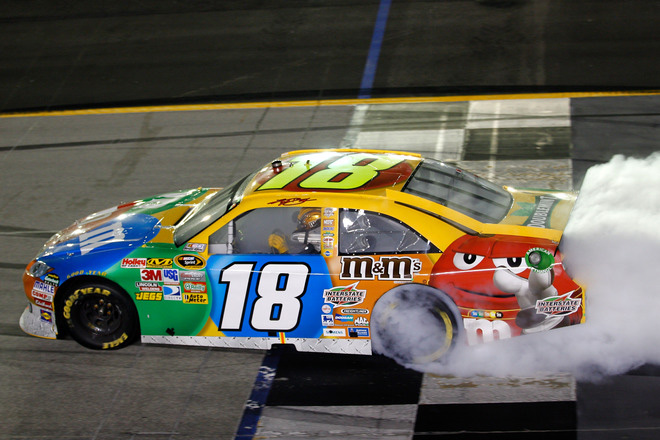 SlideJobX's tweet photo. Remembering Kyle Busch-2011 at Kentucky

15 years ago today, Kyle Busch won the first ever NASCAR Cup Series race at Kentucky Speedway. Busch started on the pole, dominated leading 125 laps and held off Jimmie Johnson on a late race restart to secure the victory. https://t.co/JHJzHK3QmI