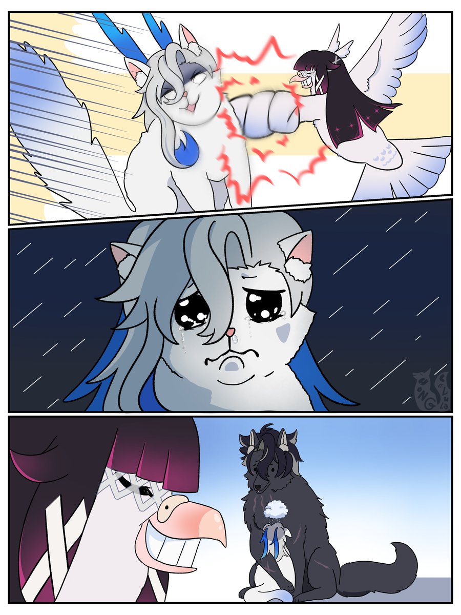honglalula's tweet photo. 😿💥🤛🕊️
#genshinimpact #columbina #wriolette https://t.co/pZnQsUUkJi