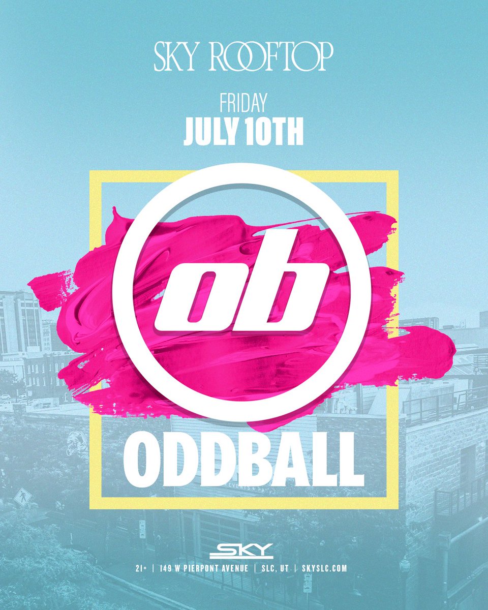 SkyVenueSLC's tweet photo. Follow the music, the lights, or the vibe. They all lead you here📍

The Rooftop is OPEN for business starting tonight during Cielo Latin Thursday w/ DJ Steve C

+ FRI: Oddball
+ SAT: @_silentreign

See you there 🌃💫

📍 9PM DOORS
📲 https://t.co/lKMKP9UOSh
VIP 🍾 (801) 913-9231 https://t.co/68LQ4bzI40