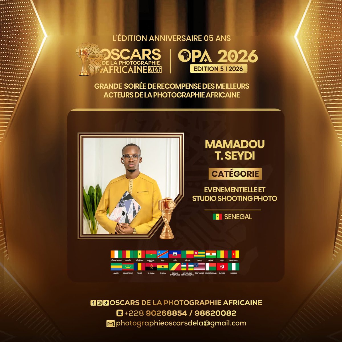 king_pams24's tweet photo. Je vous fait part de ma nomination à l’oscar de la photographie africaine https://t.co/jfT19Pxx8T