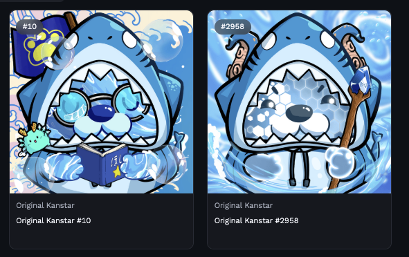 ChuckFresco's tweet photo. Out of all the @KanstarWorld minted only 2 Kanstars got the Shark Onesie Headgear and Clothing completed! 

What your rarest Kanstar? https://t.co/eoAWQ2ScF5