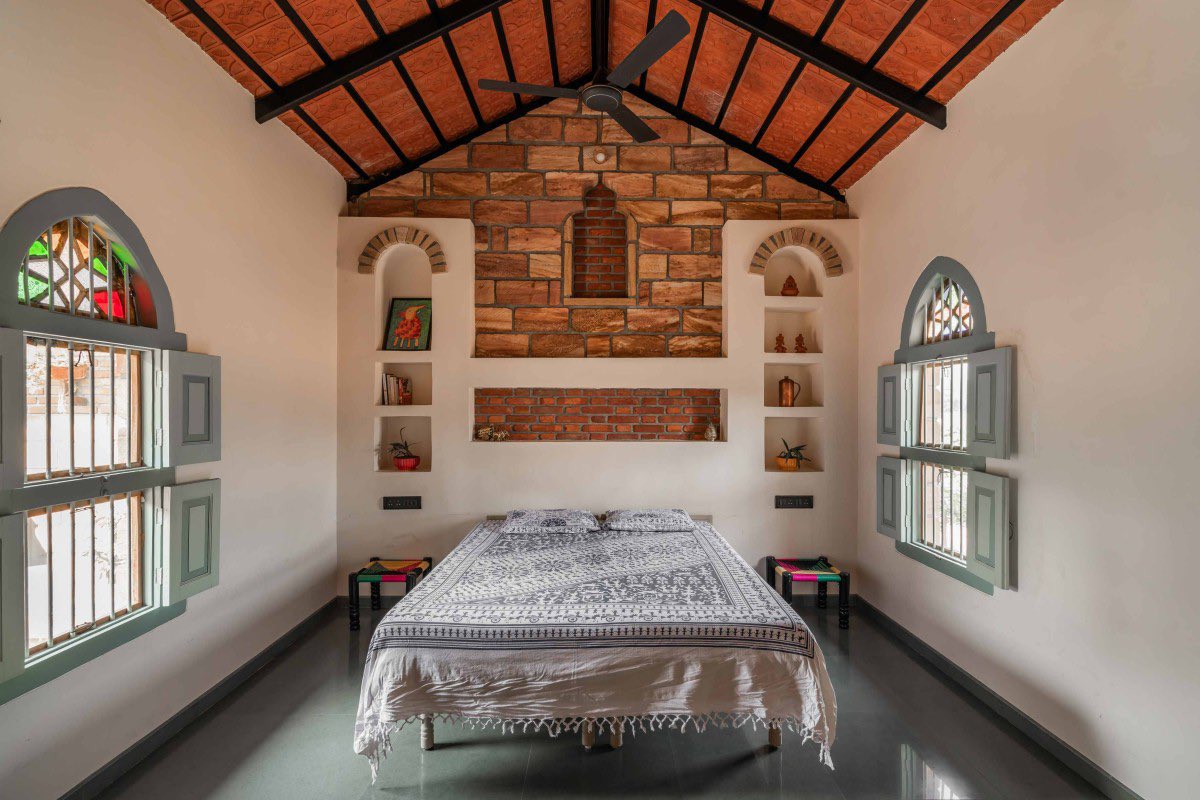 shavnyuyngah's tweet photo. Most architects design vernacular buildings for clients and go home to something entirely different themselves, an imported aesthetic disconnected from the climate it sits in. The philosophy stays a pitch, not a practice.

Himanshu Patel didn’t do that. Tribhuvana is his own architecture studio, the workspace he actually shows up to every day, built in Khanderaopura village near Ahmedabad, Gujarat. d6thD Design Studio. 2,691 sq ft. Completed 2022.

It is built the same way he designs for clients, vernacular material, local form, detail drawn from the village around it rather than imposed on it. He didn’t build a monument to the idea and go live somewhere else. He built the argument and put himself inside it.

An architect who believes his own philosophy enough to inhabit it isn’t selling an idea. He’s demonstrating one.

Project: Tribhuvana, Khanderaopura, Gujarat, India
Architect: d6thD Design Studio, Himanshu Patel
Completed: 2022
Photography: Inclined Studio