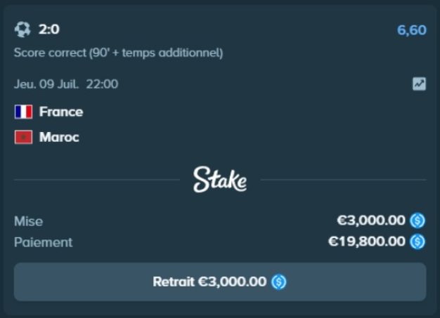 loopooYT's tweet photo. J'ai aussi parié 3 000€ sur le score exact 2-0 pour 🇫🇷 France. Si le match se termine 2-0, je triple les gains : 1 500€ pour le gagnant parmi les likes et 300€ pour chacun des 2 potes que tu as tagués. https://t.co/sXvwA2gY9g
