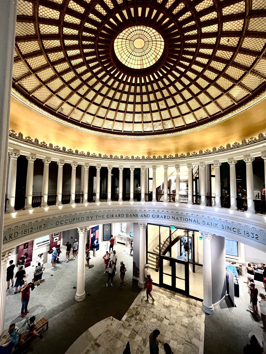PhiladelphiaGov's tweet photo. CBP isn’t the only Philly Bank having its moment.

In its first weekend open in over 50 years, The First Bank of the U.S. welcomed 9,300 visitors from July 1 through 5!

Congrats to @IHTrust, @INDEPENDENCENHP, and to all who worked to restore this city landmark.

📸 @Jimmyking35 https://t.co/GubgU0MsKP