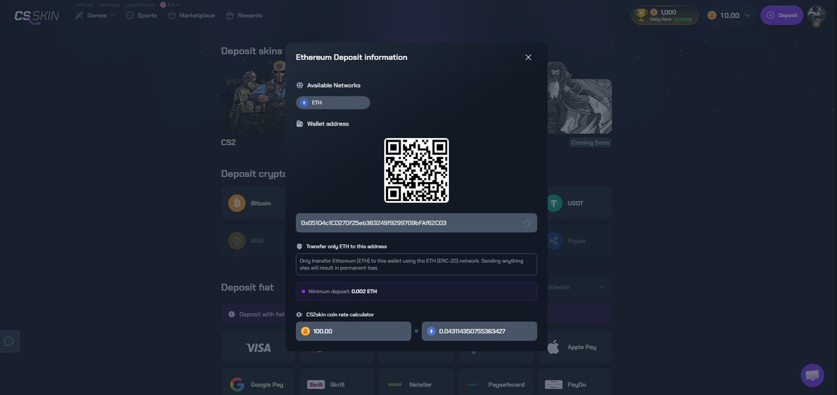 CheesyCheeseX's tweet photo. 🎉 GIVEAWAY TIME 🎉

I’m picking a few people to win $10–$100 💸

How to enter 👇
1️⃣ Like & RT this post 🔁
2️⃣ Create an account on ⬇️ https://t.co/oUqaBAXx0L
3️⃣ Use code CHEESY on the deposit page
4️⃣ Show your ETH deposit page + proof of code used
5️⃣ Comment your CS2Skin username

🔥 BONUS: One random retweet wins 5$
Good luck 🍀 Example below 👇