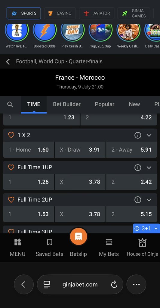 Dagreatdey4you's tweet photo. If Morocco eliminate France, Africa go celebrate like we win the World Cup 😂. My fellow GinjaBet bookies, I hope you are backing the Atlas Lions to win or una dey follow the favourites? 👀

#PlayAmForGinjaBet https://t.co/h1Mbvm7Lp7