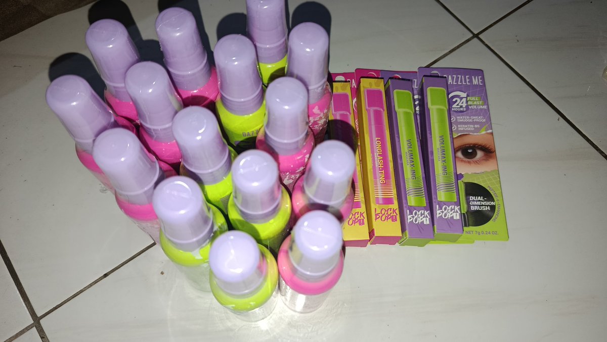 youngnrich51's tweet photo. ‌setting spray dazzle me dewy 6 (25k per pcs) 
‌setting spray dazzle me matte 9 (25k per pcs) 
‌maskara dazzle me 4 (25k per pcs) 
‌scora tone up 1 (25k) 
‌cleansing oil skin1004 200ml 8 (65k per pcs) 
‌ampoule tone bright skin1004 100ml 8 (75k per pcs) https://t.co/5PLRHXo7y6