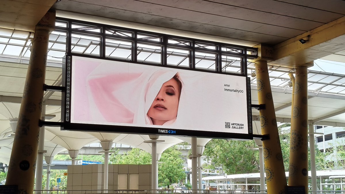 immortality00's tweet photo. Gm ☀️ 🎶 

My artwork was lighting up 4000 billboards across India from June 22nd, 2026 to July 05th, 2026.

Shoutout to @Artcrush  #TimesOOH @times_ooh &amp; @dhekhandelwalon , for the footage 

Was hoping for better screens choices and more footage 😁 https://t.co/lfauTBCXbO