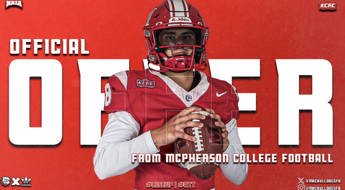 Ty__Walker's tweet photo. Blessed to receive my 2nd offer from McPherson college! 
Thank you to @CoachJFisc and @MACBulldogsFB https://t.co/MikFp1uTtl