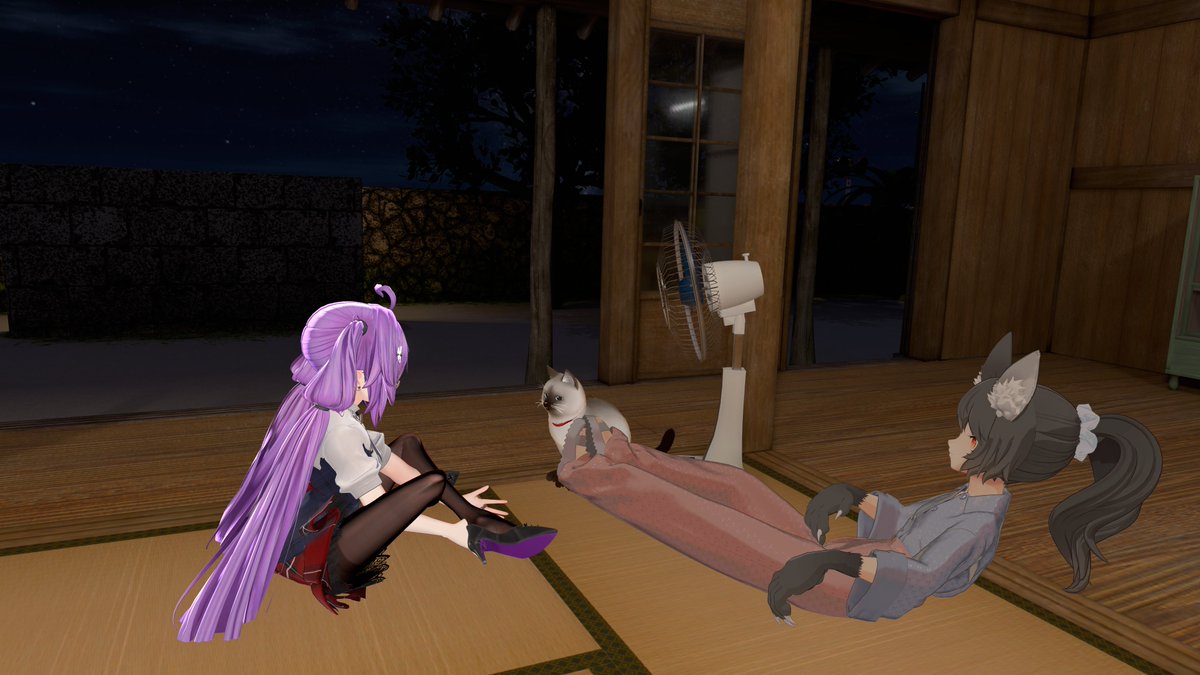 shibuchi___'s tweet photo. 今日のVRCHAT！
公園でお喋りしたよ！
その後はゴルフ！
あかほしさんが一等賞！！！
最終ホールまでもつれる大熱戦だった！
あと沖縄の古民家行った！！！
明日は金曜日！
週末最高！！！！！！ https://t.co/72qePHcB5U
