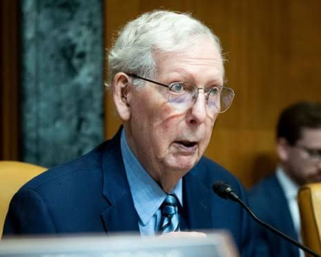 Sandy1Texas's tweet photo. President Trump said he has “no idea” how Senator Mitch McConnell is doing after nearly a month in the hospital.
McConnell’s office has been very vague about his condition, and the lack of transparency is raising a lot of questions. 
The American people deserve straight answers🇺🇸
Praying for Senator McConnell and family during this difficult time🙏
At the same time, the public deserves clear and truthful updates. 💯
See the full story down in the comments.👇