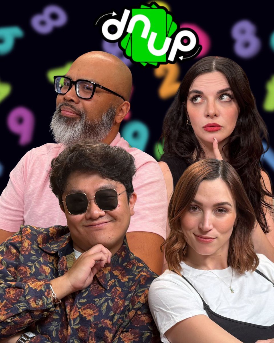 goodtimesociety's tweet photo. No matter how many we play, we're always calling for ONE MORE GAME! Join @RuelGaviola, @baileymeyers, @tyang209 &amp; @thebeccascott as they play @Asmodee_USA's DNUP!

https://t.co/iJYt1u8iAL https://t.co/NWhytqvUsb
