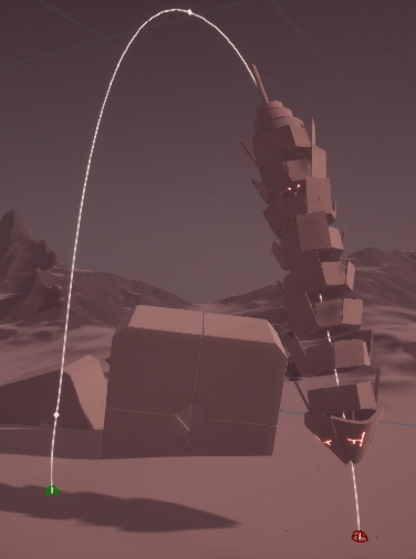 rescapegames's tweet photo. @LennoxxCartel It's just some mesh segments moving along a spline, rotating around their local forward axis and two VFX triggers https://t.co/K8RRpZqAFb