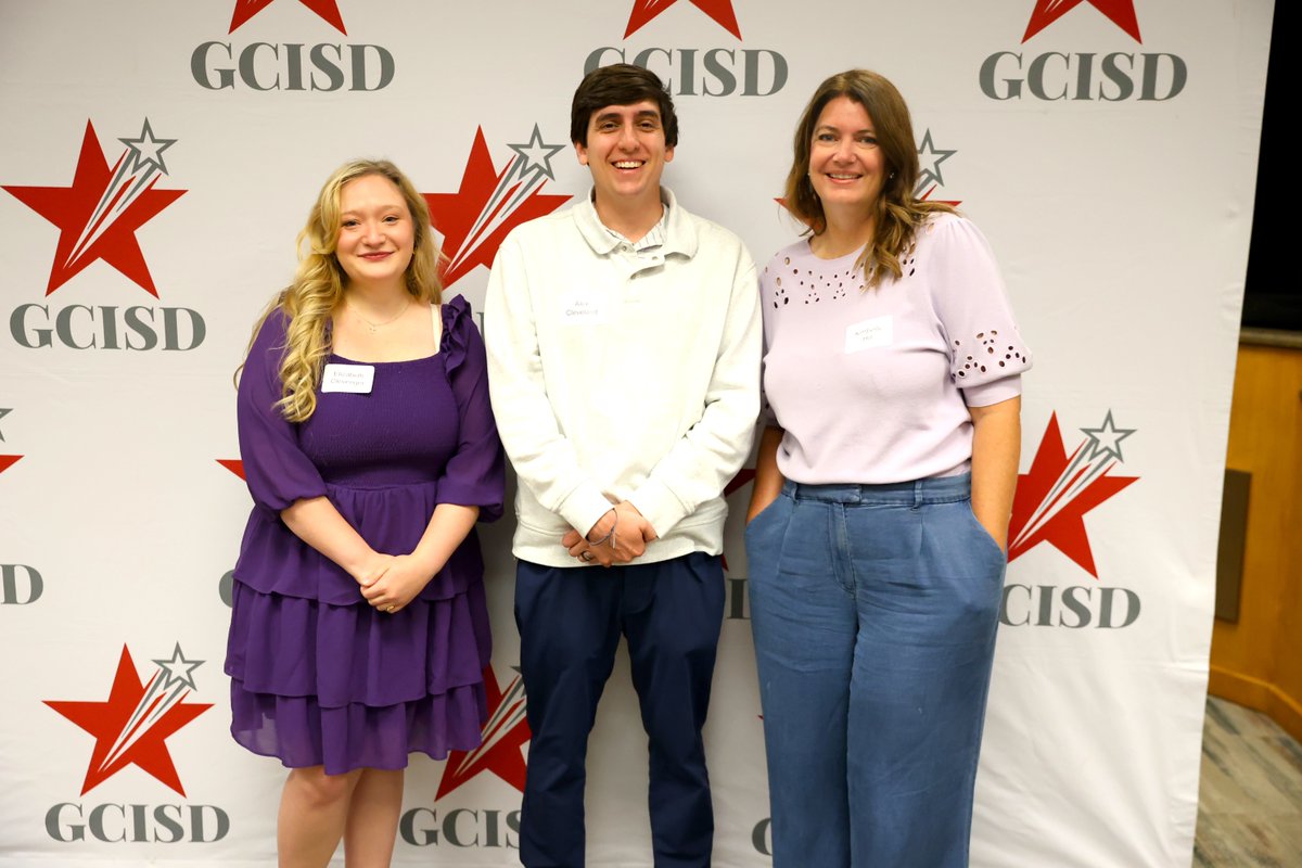 GCISD's tweet photo. This morning, the district’s Human Resources hosted another New Hire Orientation for professionals, which included three GCISD alums! Join us in giving all of them a warm welcome. https://t.co/HXi2O38tQY